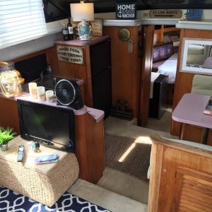 A view of the salon